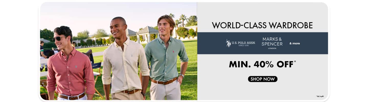Best of Global Brands min 40 USPA, Marks & Spencer and more